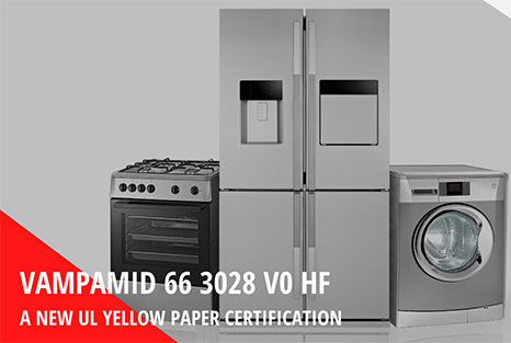 VAMPAMID™ 66 3028 V0 HF: a new UL yellow paper certification